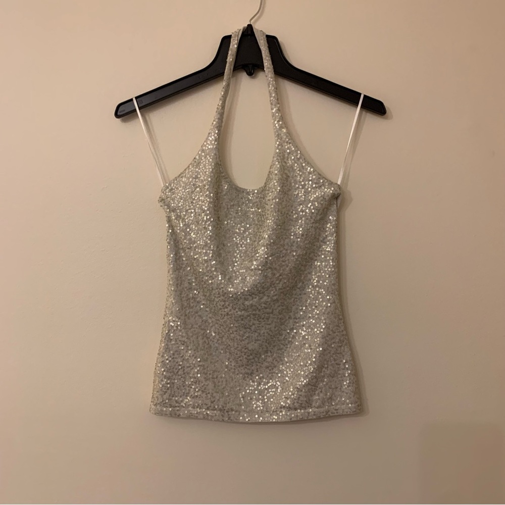 Inc Sequin Halter Tank